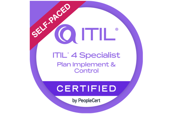 ITIL® 4 Specialist: Plan, Implement & Control Self-Paced Online Course & Examination